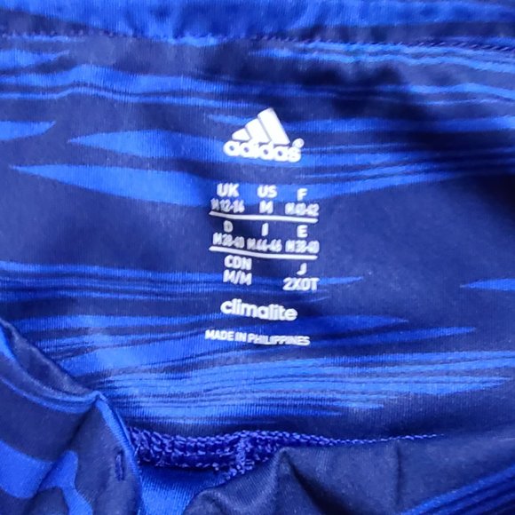 Addidas blue cropped leggings - Picture 2 of 4